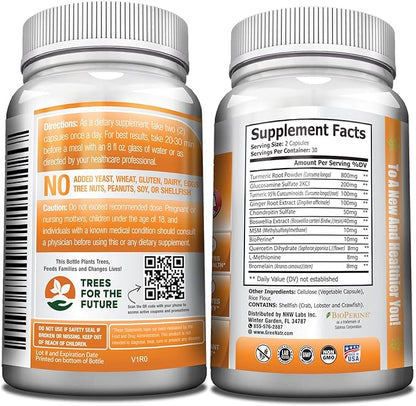 Turmeric Curcumin with Black Pepper 180 Capsules (3 Bottles)