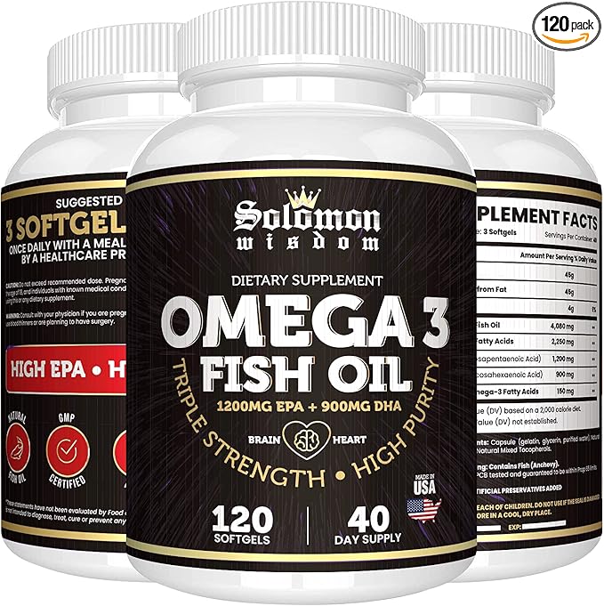 Omega 3 Fish Oil 120 Soft 1200mg & 900mg -