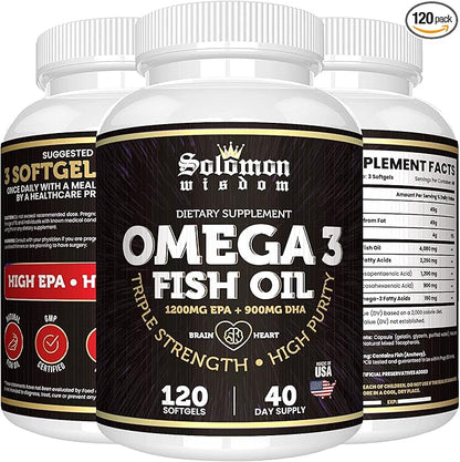 Omega 3 Fish Oil 120 Soft 1200mg & 900mg -