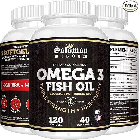 Omega 3 Fish Oil 120 Soft 1200mg & 900mg -