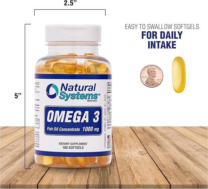 Omega 3 1000mg Fish Oil 100 3 Fish 3 for