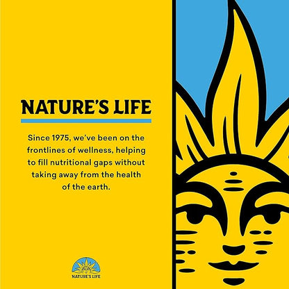 Natures Life Vitamin B-2 250 mg - Vitamin B2 Energy Pills for Metabolism Support - High-Potency Riboflavin Plus Calcium Supplement - One Per Day - 100 Servings, 100 Tablets