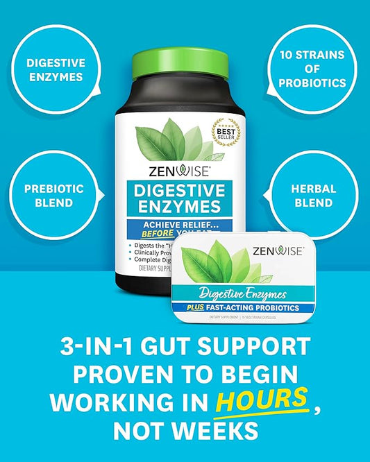Zenwise Health Digestive Enzymes 45+15 Count