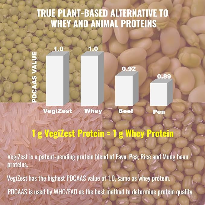 UpNourish Strawberry Banana Vegan Protein Powder, 15 Servings