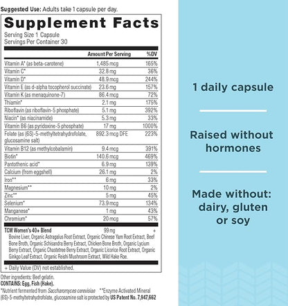 Ancient Nutrition Multivitamin for Women, Ancient 40+ Once K2, Folate 30ct