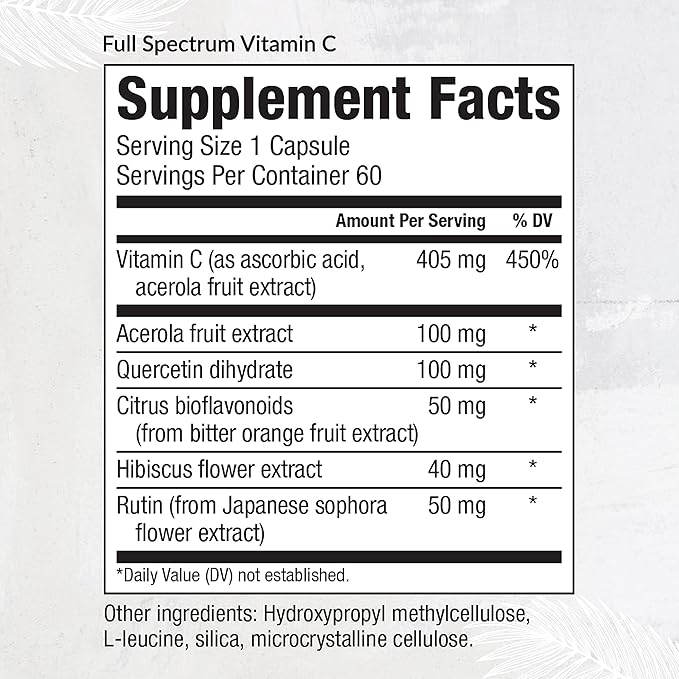 Equilife - Full Spectrum Vitamin C, (60 Capsules)