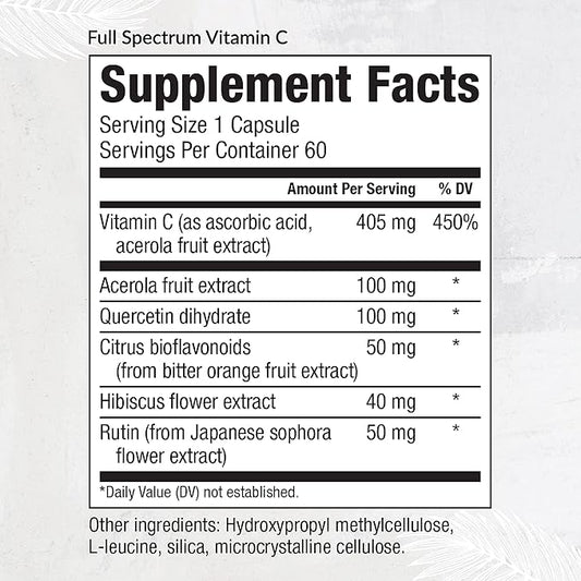 Equilife - Full Spectrum Vitamin C, (60 Capsules)