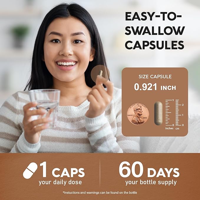 Ceylon Cinnamon Capsules 8000 mg, 20:1 Supplement 60 Vegan 2 Month
