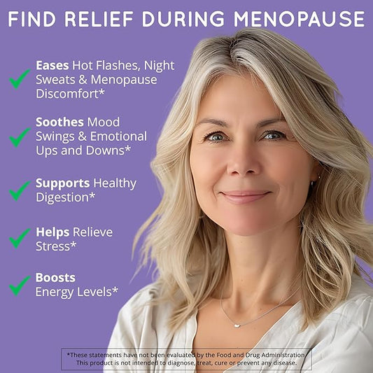 Menopause Supplements for Women – DIM + Probiotics | Estrogen Metabolism & Hormone Balance Support | Perimenopause Relief | Hot Flashes, Mood Swings & Night Sweats | Magnesium Oxide, Dong Quai | 60 Ct