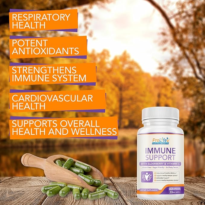 10 in 1 Natural Immune Support B6, Turmeric, 60 Count