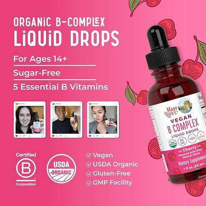 MaryRuth Organics Vitamin B Complex B12 | 2 Month