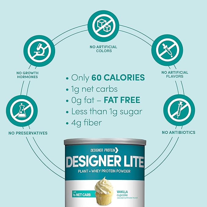 Designer Wellness, Designer Lite, Low Calorie 9.03 Ounces