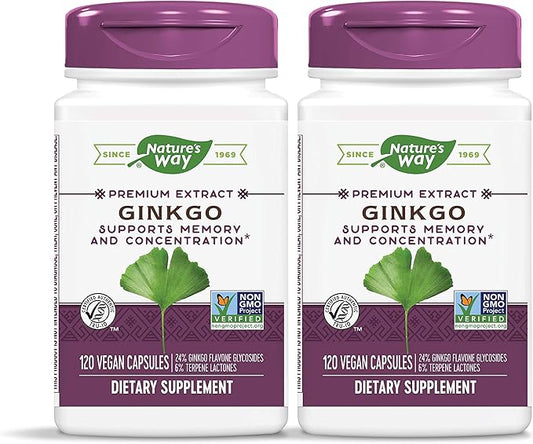 Nature's Way Premium Extract Ginkgo Memory 120 Capsules