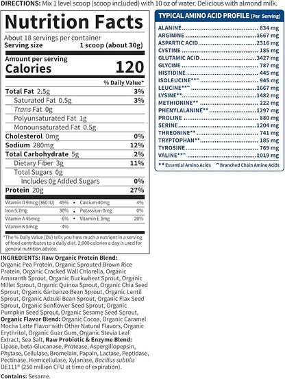 Garden of Life Vegan Protein Powder 20g Plant