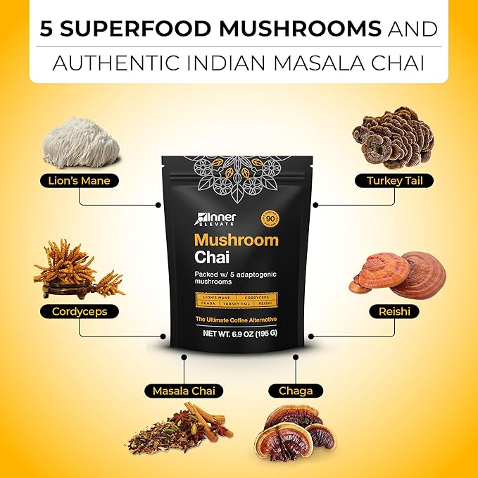 Inner Elevate Mushroom Chai (90 Servings)
