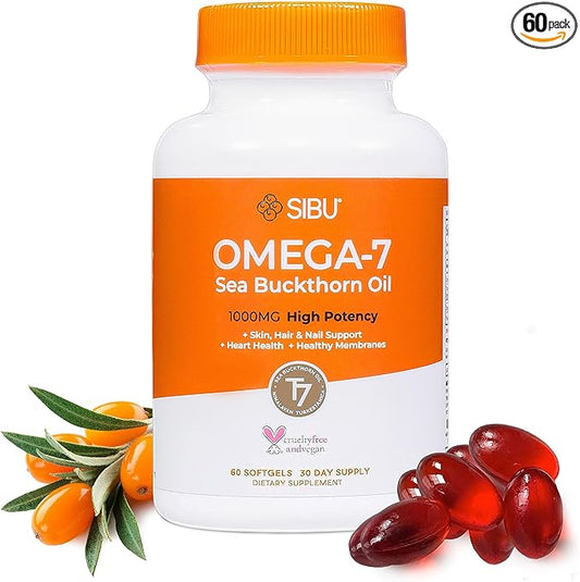 sibu Omega-7 Softgels, Premium Organic Himalayan (60ct, 30 30 Day