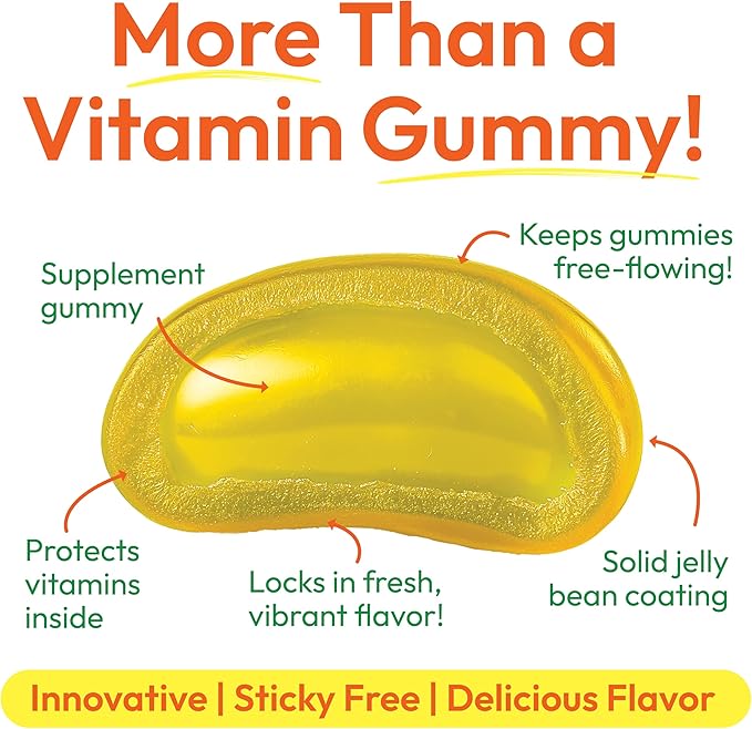 Fiber Jelly Bean Gummies for Adults, Fiber Supplement for Digestive Health, Vegetarian Fiber Gummy, 150 Jellybeans