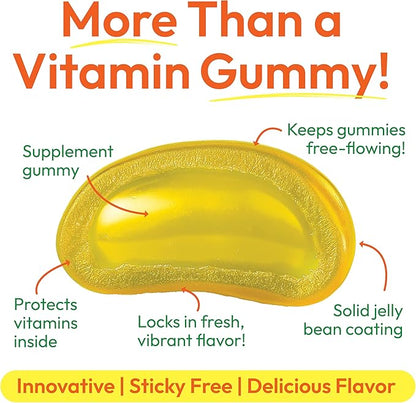 Fiber Jelly Bean Gummies for Adults, Fiber Supplement for Digestive Health, Vegetarian Fiber Gummy, 150 Jellybeans