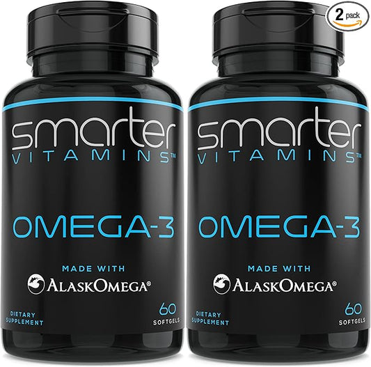 (2 Pack) Smarter Omega 3 Fish 2000mg, Potent OMEGA3, Joint