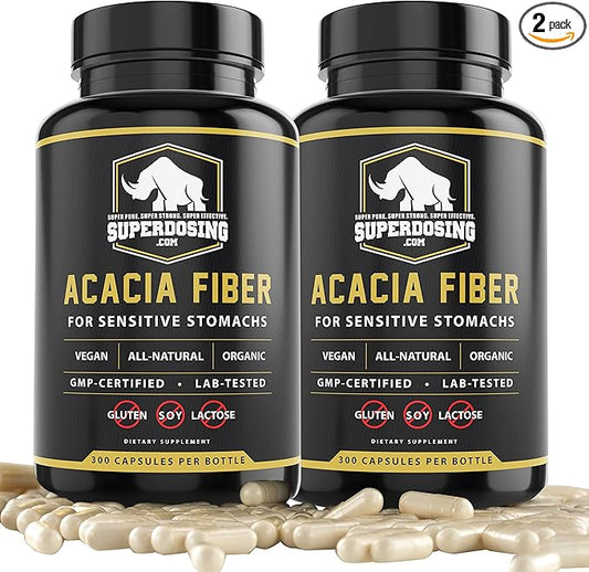 Fast Acting, Organic Acacia Senegal Fiber 600pk. Natural