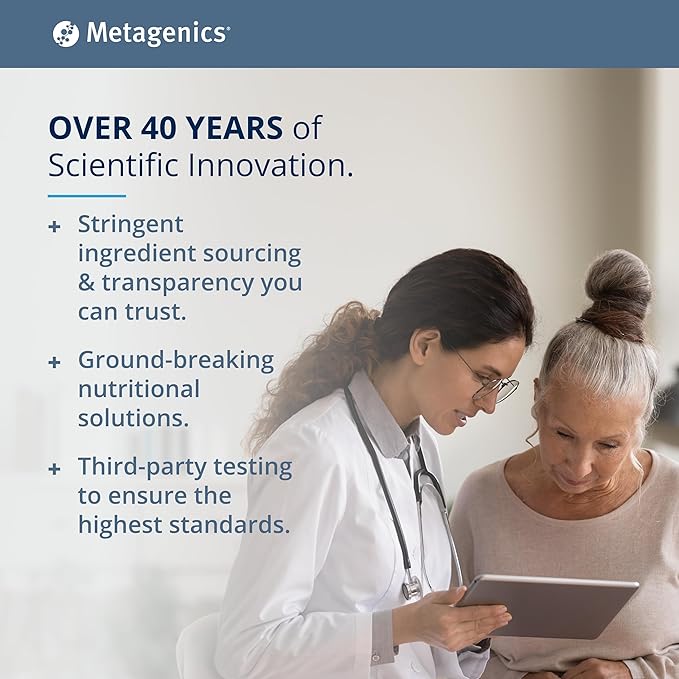 Metagenics AdvaClear - Daily Support for Detoxification* - Detox Supplements* - with Vitamin B12, Pantothenic Acid & Zinc Citrate - 126 Capsules