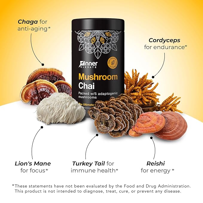 Inner Elevate Mushroom Chai (30 Servings)
