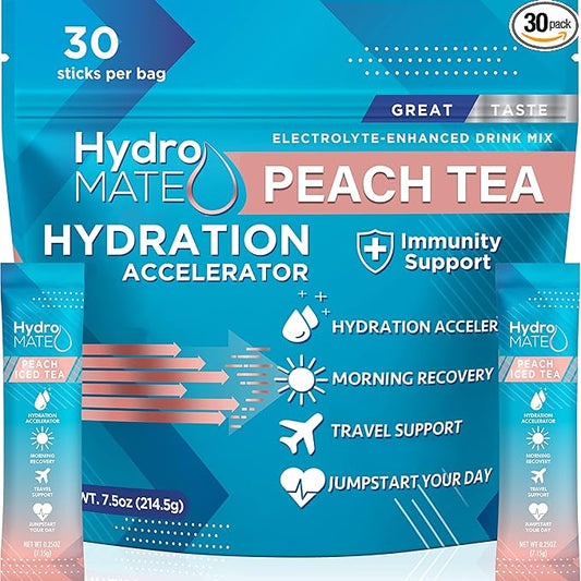 HydroMATE Electrolytes Powder Low Sugar 30 Count