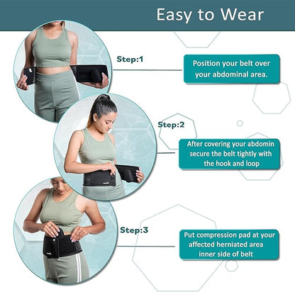 Wonder Care- Umbilical Hernia Support Belt Brace-4xl