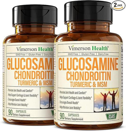 Glucosamine Chondroitin MSM and Turmeric Supplement 1500mg. Used 2 Pack