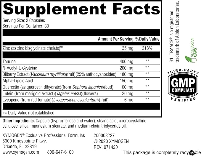 XYMOGEN I-Sight - Supports Healthy Eye (60 Capsules)