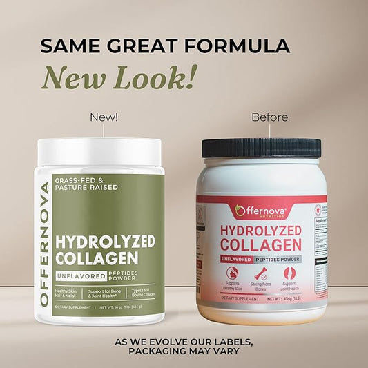Hydrolyzed Collagen Peptides Powder 100% Pure,