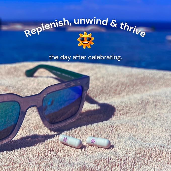 purple tree Next Day, Post-Celebration Wellness - Take Tomorrow | Replenish & Feel Your Best | Ashwagandha, Ginger, Peppermint, Milk Thistle, Electrolytes, Vitamins, 90 Pills