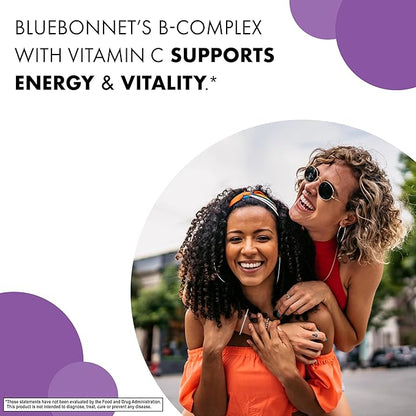 Bluebonnet Nutrition Stress B Complex Vegetable Capsules, 50 Count