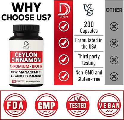 13in1 Ceylon Cinnamon Capsules 200 Capsules