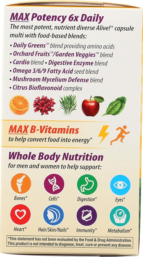 Nature's Way Alive! Max 6 Daily 90 Veg
