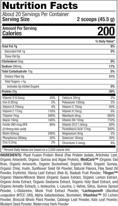 PlantFusion Complete Meal Replacement Shake 2 lb