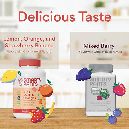 SmartyPants Kids Multivitamin Gummies & Kids 3 Fish 30 Day