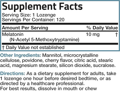 Bronson Melatonin 10mg Fast Dissolve Cherry 120 Count