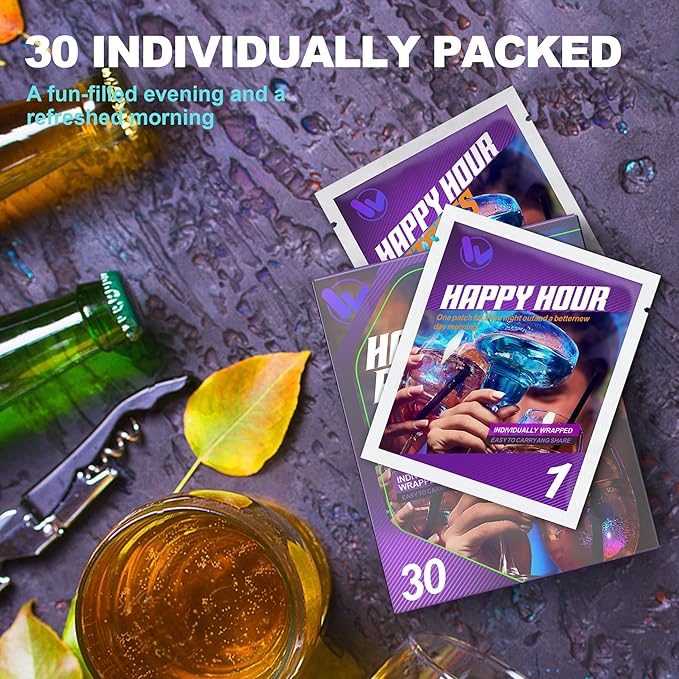 Individually Wrapped 30 Pack-Use Before Drinking, You Will Wake up Refreshed in The Morning