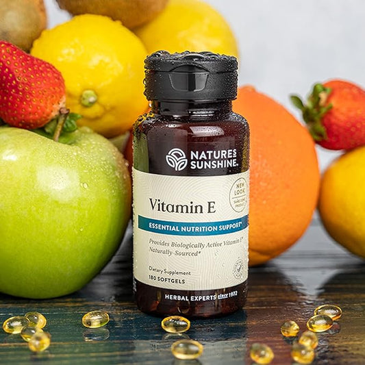 Nature's Sunshine Vitamin E 100 IU, 180 Softgels