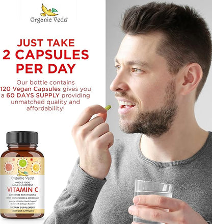 Organic Veda Vitamin C Capsule 120 Capsules