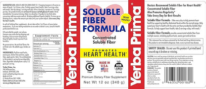 Yerba Prima Soluble Fiber Formula Powder, 12 Ounce