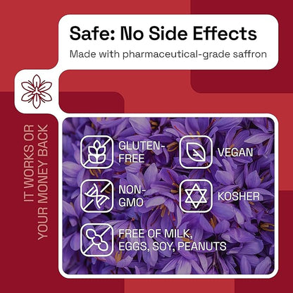 NAVEH PHARMA® OptiMind - Focus Supplement | Natural Supplements for Kids | 30 MG Saffron Supplements: Kids Vitamins and Memory Supplement for Brains | Mood Support | 60 Calm Gummies (Strawberry)