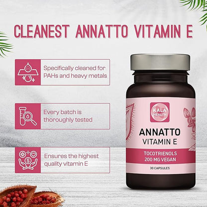 Kala Health Annatto Tocotrienols Vegan Vitamin 200mg - (30)