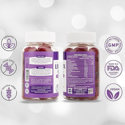 Liver Cleanse Detox & Repair Gummies 1500mg Silymarin 20+ Herbs (60 Vegan