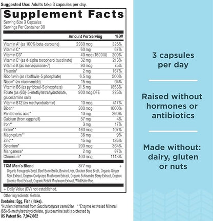 Ancient Nutrition Multivitamin for Men, Multi B12, Zinc, 90 Ct