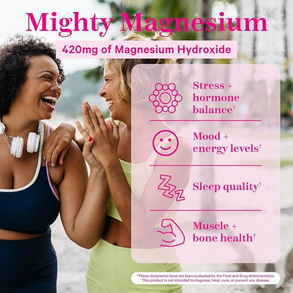 Pink Stork Magnesium Supplement for Women 60 capsules