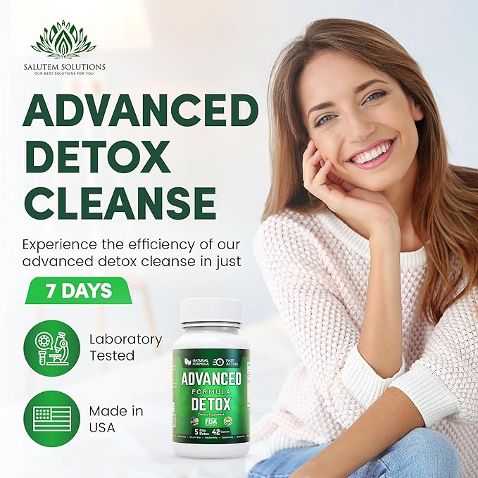 Advanced Detox Cleanse, Natural Detox & 42 Capsules