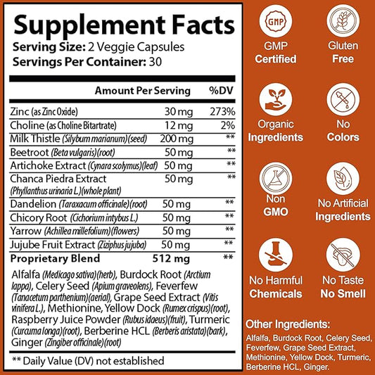 Liver Cleanse Detox & Repair 60 Pills