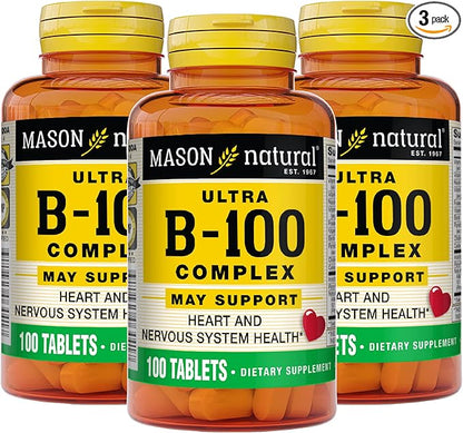 Mason Natural Ultra B-100 Complex 100 Tablets 3)